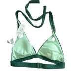 Cupshe CUPSCHE Green Metallic Bikini Top Size Small NEW New with tags Photo 5
