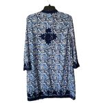 Gretchen Scott Midnight O’Keefe Blue White Embroidered Tunic Dress medium Photo 5