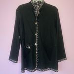 Koos of Course QVC S Reversible Jacket Linen Silk Black Photo 6