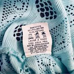 High / low open work top, no size, see measurements, approx S Blue Size undefined Photo 7