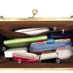 Elegant mustard Yellow leather kiss lock Handbag new! Photo 3