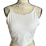 White Fitness Tank With Built In Bra Size XX Photo 0