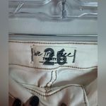 Free People  We the Free White Flare Stretch 26 Bell Bottom Jeans Raw Hem Photo 4