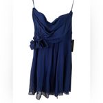 Ann Taylor Midnight Blue Silk Strapless Mini Dress Photo 2