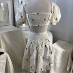 Source Unknown Elegant White Floral Dress Photo 7