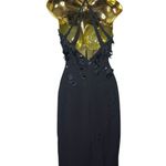 Armani Collezioni Armani Collezoni black beaded detail halter size 6 Photo 1