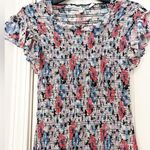 Veronica Beard Cici Floral Smocked Mini Dress Photo 4