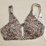 Athleta  Womens Bikini Top Size Small‎ Multicolor Aqualuxe Batik Paisley NEW Photo 0