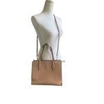 Kate Spade Pebbled Leather Rowe Medium Top Zip Satchel Warm Beige Photo 5