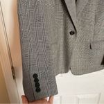 Pendleton Womens Blazer Jacket Gingham Plaid Black White Sz 14 Single Button Photo 6