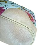 Gucci Vintage Medium Floral Camvas Pink/Beige Leather Tote Bag. Photo 4