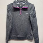 PINK - Victoria's Secret  Gray Quarter-Zip Pull Over  Photo 0