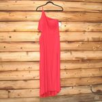 Jump  Apparel Juniors One Shoulder Jersey Gown with Cutout Photo 1