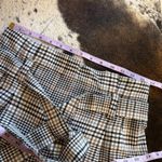 MARELLA Wool Blend Plaid Belted Pants Wide Leg Size 4 Brown Photo 4