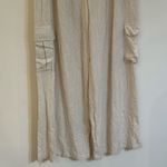 New  Linen Pants sz XXL Aqua Linen Cargo Pants Beige tan linen Photo 7