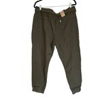 Levi's NWT LEVI’S BELTED JET SET JOGGERS Pant Trouser Cotton GREEN Photo 7