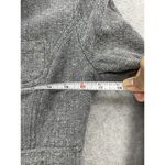 Zinc  Women's Blazer Knit Micro Chevron Gray Medium Knit Linen Blend Long Sleeve Photo 8