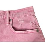 Lucky Brand AC DC Womens High Rise Mom Pink Denim Jean Shorts Rock & Roll 2/26 Photo 3