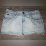 Aeropostale  vintage Y2K RAW Distressed denim mini skirt Photo 0