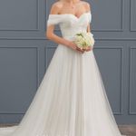 Never Worn Wedding Dress White Size 12 Photo 3