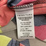 Trina Turk All Over Print Floral Tunic Dress Women's Size XS Bat Sleeve Aloha Photo 7