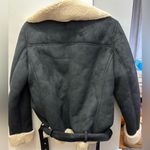 Garage  Aviator Black Jacket with Sherpa Size Xs Photo 1