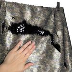 Free People NWT  Skinny Camo Reversible Sequin Lined Mini Skirt Photo 4