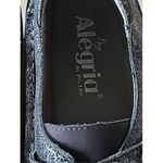 Alegria  DEN 735 Mary Jane Comfort Shoes Womens Size 37 Metallic Silver Leather Photo 1