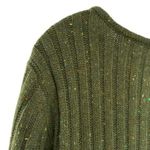 Hannah Hunter Hannah Green Confetti Cable Knit Sweater Chunky Cozy XL Photo 7
