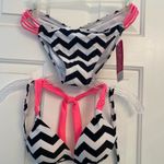 Hula Honey  Pink and black Bikini S/M NWT Photo 0