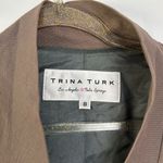 Trina Turk | Light Brown Linen Blend Blazer with 3/4 Sleeve sz 8 Photo 1