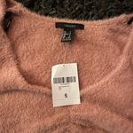 Forever 21 pink ruched fuzzy crop top Photo 2