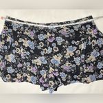 Free People  Navy Blue Flowy Floral Shorts 6 Photo 6
