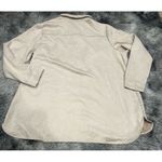 Isaac Mizrahi  Faux Suede Shacket with‎ Perforated Detail - STONE, 1X Photo 2