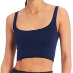 Free People  Intimately Day Square Neck Sleeveless Cropped Brami in Navy Photo 25