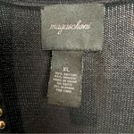 Magaschoni  Cotton blend knit open front Cardigan studded detail sleeveless XL Photo 2