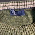 Gap  Marled Crew Sweater Unisex Size Medium Green Heather Photo 4