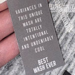 PINK - Victoria's Secret  Sweater grey distressed crewneck sweatshirt Photo 5