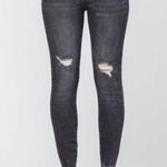 Judy Blue NWT Destroyed Button-Fly Skinny Jeans Black Wash Denim Size 14W NEW Photo 6