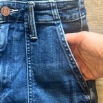 MOTHER Frayed Hem Jean Shorts in Blue Size 23 Photo 4