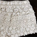ZARA Cream Lace Dressy Short Shorts Photo 7