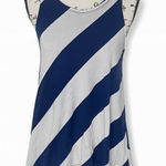 JoFit Women’s Sleeveless Golf Top Size M – Blue & White Diagonal Stripe Activewe Size M Photo 0