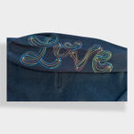 Desigual  Long embroidered Love Maker Coat Size L‎ Photo 5