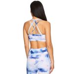 Gaiam Shiva Kennedy Print in Blue Ice Medium-Impact Sports Bra Medium NWT Photo 3