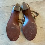 Tory Burch  Gemini Link 65mm Sandal Heel Royal Tan Leather Size 9 Photo 4