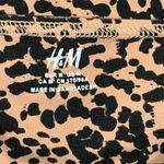 H&M Cotton Animal Print Strapless Tube Top with Shelf Bra Size Medium Photo 2