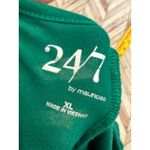 24/7 by Maurices Green V Neck Dolman Sleeve Tunic Top Plus XL Casual Oversized Photo 3