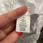 Roz & Ali Eyelet White Dress Size 10 Photo 4