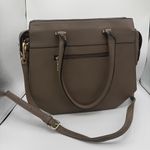 La Terre Chic Taupe PU Leather Shoulder Bag Set w/Matching Wallet Brown Photo 1