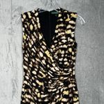 Ralph Lauren Lauren  Dress Womens 4 Brown Black Beige‎ Abstract Print Sleeveless Photo 4